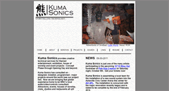 Desktop Screenshot of kumasonics.com