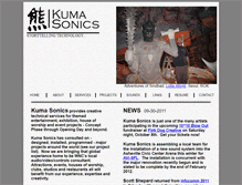 Tablet Screenshot of kumasonics.com